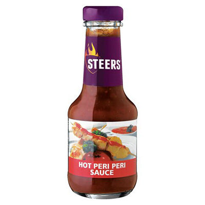 Steers Sauce Hot Peri Peri 375ml - BB 14/10/2023
