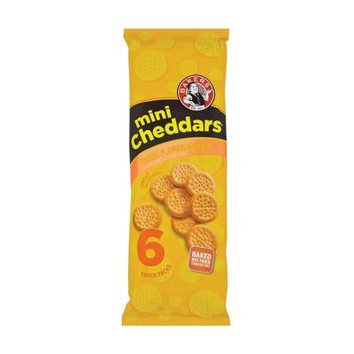 Bakers Mini Cheddars Cheese Multipack 33g