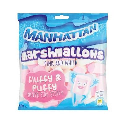 Manhattan Pink & White  Marshmallows 400g