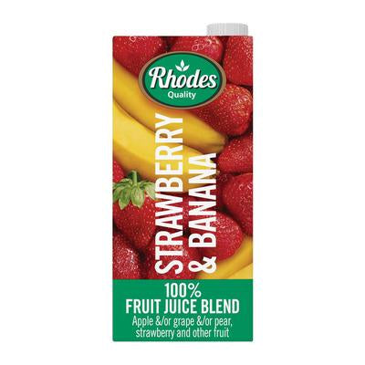 Rhodes Fruit Strawberry & Banana 1L