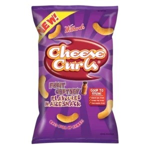 Willards Cheese Curls Fruit Chutney 150g - BB: 25/01/2024